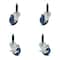 Service Caster 3.5 Inch Blue Polyurethane Swivel 3/4 Inch Expanding Stem Caster Brake, 2PK SCC-EX20S3514-PPUB-BLU-2-TLB-2-MTG40 - alternate 1